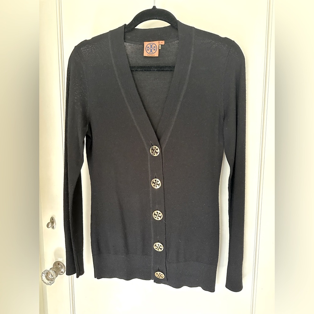 Tory Burch Black Cardigan Sweater